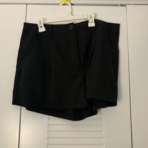 black shorts